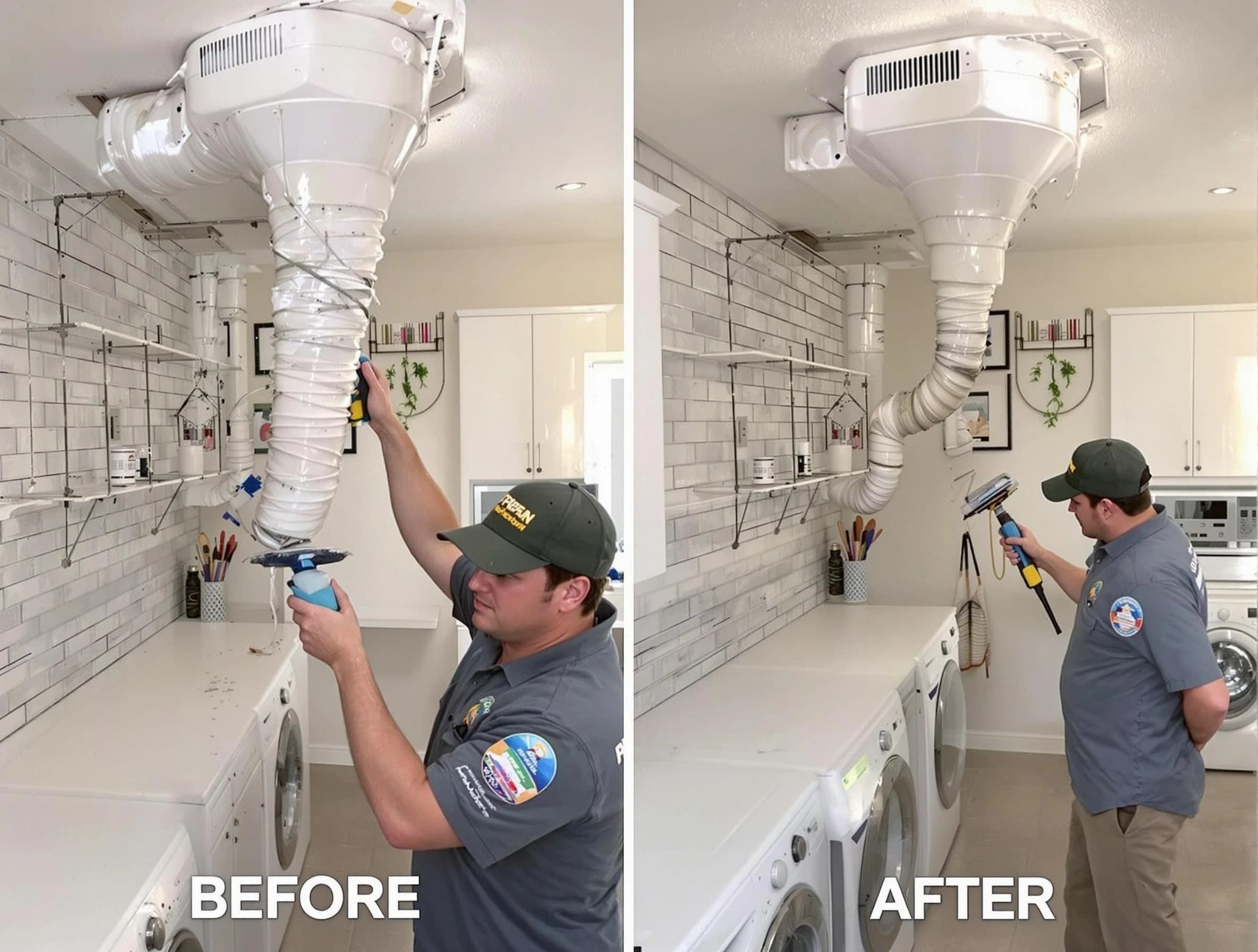 Professional dryer exhaust vent cleaning by Millersville Dryer Vent Cleaning in Millersville
