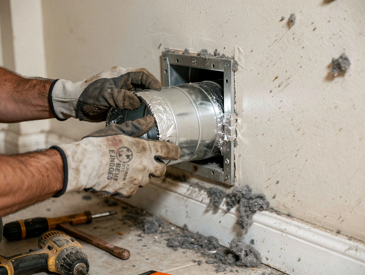 Professional dryer vent repair and installation by Millersville Dryer Vent Cleaning in Millersville