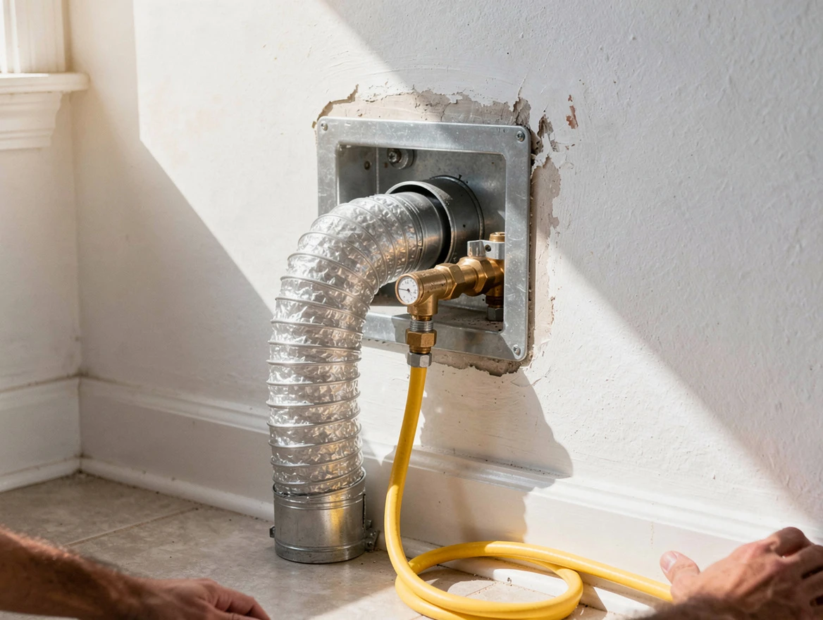 Millersville Dryer Vent Cleaning certified technician performing specialized gas dryer vent cleaning in Millersville